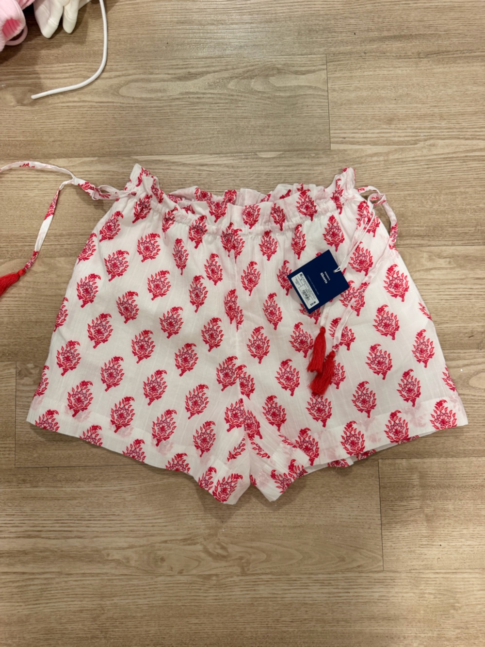 Roller Rabbit x target White Shorts with Pink Floral Print